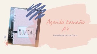 Agenda tamaño A4 ENCUADERNACIÓN CON CINCH [upl. by Nyliram]