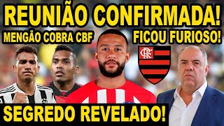 REUNIÃO PARA FLAMENGO CONTRATAR ATACANTE CONFIRMADA MARCOS BRAZ CHUTOU O BALDE NA COLETIVA NO NINHO [upl. by Ancier974]