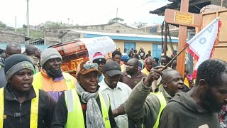 Last Respect Drama In Nakuru As Bodaboda Riders Celebrate Colleague Klled In Accident [upl. by Grubb]