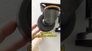 Leveling casters All black low gravity caster wheels swivel casters [upl. by Sheryl]