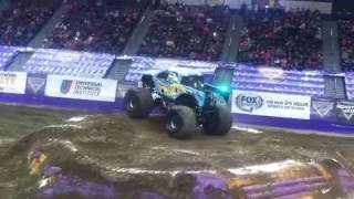 Monster Jam XL Center 2016 Backwards Bob Wheelie [upl. by Emalee105]