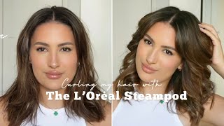 LOOSE CURLS USING LOREAL STEAMPOD 30 [upl. by Nuawad]