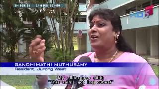 Singaporean Womans reaction to Hail in Singapore Original Interview [upl. by Sonni]