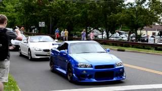 R34 Skyline on US roads revving and accelerating [upl. by Bracci]