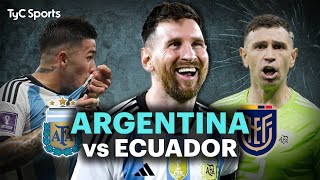 EN VIVO 🔴 ARGENTINA vs ECUADOR POR LAS ELIMINATORIAS ⚽ ¡Juega la SCALONETA por TyC SPORTS [upl. by Ahsilrae]