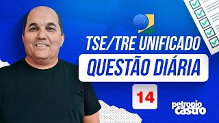 Questão Diária 14  TSETRE UNIFICADO  Petronio Castro [upl. by Damara]