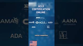 ACLS CERTIFICATION ONLINE shorts acls certification onlinelearning [upl. by Raffaj]