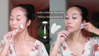 Daily Jade Roller amp Gua Sha follow along tutorial [upl. by Anairuy]