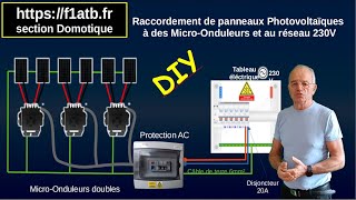 Câblez vos panneaux photovoltaïques à des microonduleurs et au réseau 230V DIY [upl. by Gayel46]