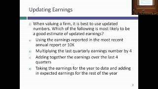 Session 8 Cost of Capital Wrapup and First Steps on Cash flows [upl. by London]