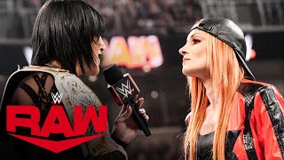 Rhea Ripley and Becky Lynch set for WrestleMania showdown Raw highlights Feb 26 2024 [upl. by Adnalahs]