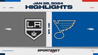 NHL Highlights  Kings vs Blues  January 28 2024 [upl. by Coster]