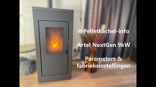 Artel NextGen 9kW pelletkachel  Parameters instellen amp fabrieksinstellingen [upl. by Louanne]