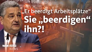 Thyssenkrupp Duisburg Konzern will Stahlproduktion senken und Arbeitsplätze abbauen  WDR aktuell [upl. by Camila806]