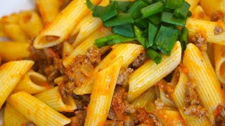 Pasta mit Hackfleisch und Sauce  Schnelles und einfaches Rezept [upl. by Farkas]