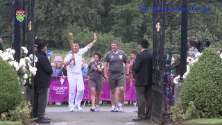 Olympic torch  Grantham Stamford Bourne Belton Burghley House Thurlby Market Deeping [upl. by Luce844]