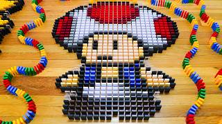 50 INGENIOUS Domino Tricks ft Mario amp Toad  Best of Hevesh5 14 [upl. by Feltie]