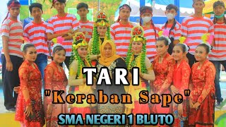 Tari Keraban Sape  SMAN 1 BLUTO 2021 [upl. by Vernice]