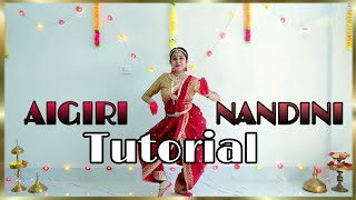 Ai Giri Nandini Dance Tutorial  Durga Puja Special [upl. by Ronna51]