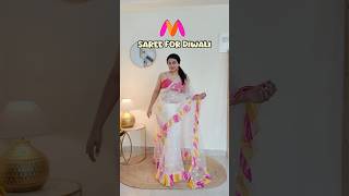 Myntra Saree HAUL shorts myntra [upl. by Usanis144]