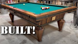 I cant believe its Done Pool Table Build [upl. by Eletnahs495]