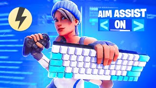 Fortnite AIM ASSIST ON MOUSE amp KEYBOARD STRONGEST REWASD CONFIG AFTER PATCH FIX [upl. by Abibah251]