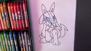 Coloring a pokemon with me [upl. by Ojela]