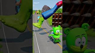 Skibidi Toilets amp Funny Cars VS DOUBLE Hammers to Hulks amp Spider Man Foot Crush in BeamNGDrive [upl. by Gwennie516]