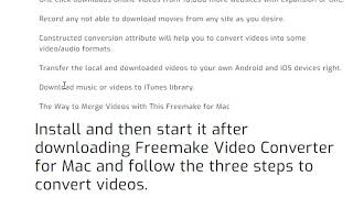 Freemake Video Converter For Mac Free Download [upl. by Gnuoy278]