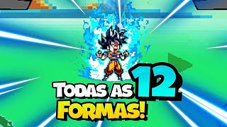 TODAS AS 12 FORMAS DO GOKU em ULTIMATE HEROES [upl. by Millian]