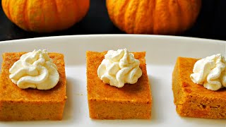 Crustless Pumpkin Pie Bars [upl. by Hannah]