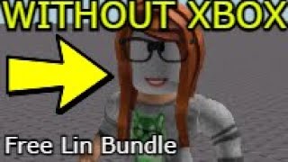 HOW TO GET LIN BUNDLE WITHOUT XBOX PCMOBILE Roblox [upl. by Helfant522]