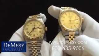 The difference between a Rolex Datejust 16013 amp 16233 comparison [upl. by Aeirdna]