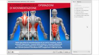 Pillole didattiche Elearning  Movimentazione manuale dei Carichi [upl. by Moulton]