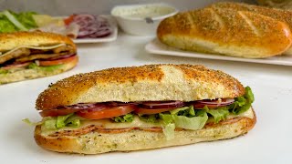 VOICI COMMENT FAIRE UN BON SANDWICH STYLE SUBWAY  RECETTE FACILE ET DELICIEUSE [upl. by Atlee]