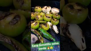 Easy tomatillo salsa verde recipe 🔥🔥👍 [upl. by Heppman]