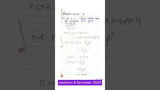 MathematicalStatistics Bs\ Msc\ Mathematics 8semester exam [upl. by Mathre]