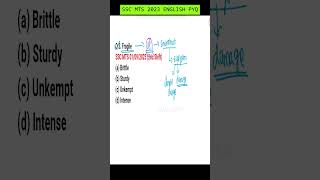 mts synonyms 2023 ssccgl sscexam ssc2024 sscmts mts2024exam [upl. by Tesler]