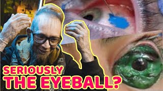 WHY eyeball tattoos  TATTOO ARTIST QampA 28 [upl. by Ameg168]