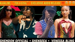 ALKALINE “TEK A GYAL” AUDIO OUT NOW‼️• SHEMDON OFFICIAL • SHENSEEA • VENESSA BLING  RAJAH WILD [upl. by Elyak]