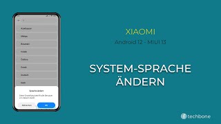 SystemSprache ändern  Xiaomi Android 12  MIUI 13 [upl. by Eriam]