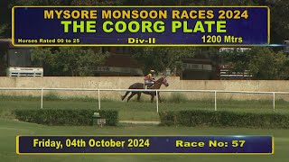 Race No 1 The Coorg Plate DIV  2 [upl. by Rise]