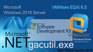 Windows 2016 Server  Install NET 471  Install Win7 Dev Tools for GacutilEXE [upl. by Enaerb632]