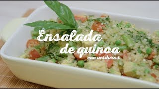 ¿Cómo preparar una Ensalada de quinoa con verduras [upl. by Delos]