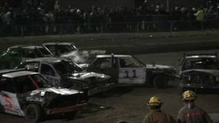 Norfolk County Fair 2009 Demolition Derby FINAL 13 [upl. by Araeic]