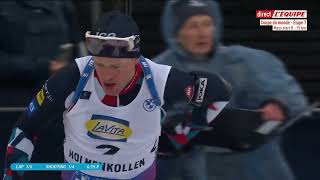 BIATHLON 2024 MASS START HOMMES OSLOHOLMENKOLLEN 2024 [upl. by Ri923]