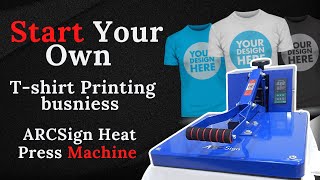 Best Heat Press Machine For Tshirt Printing Business  New Business Ideas 2021 [upl. by Htiel]