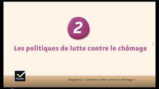 SES cours de Tle  les politiques de lutte contre le chômage [upl. by Enelrak]