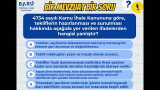 Bir Mevzuat Bir Soru [upl. by Yeknarf]