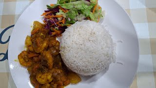 Curried Shrimp Dish Full Recipe amp Preparation food chef cooking seafood [upl. by Eahsed473]